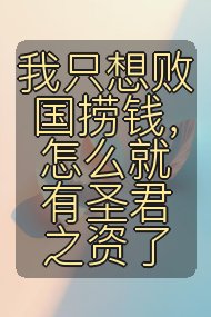 我只想败国捞钱，怎么就有圣君之资了封面