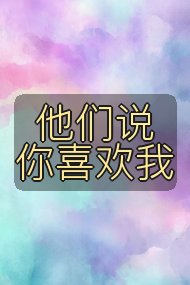 他们说你喜欢我封面